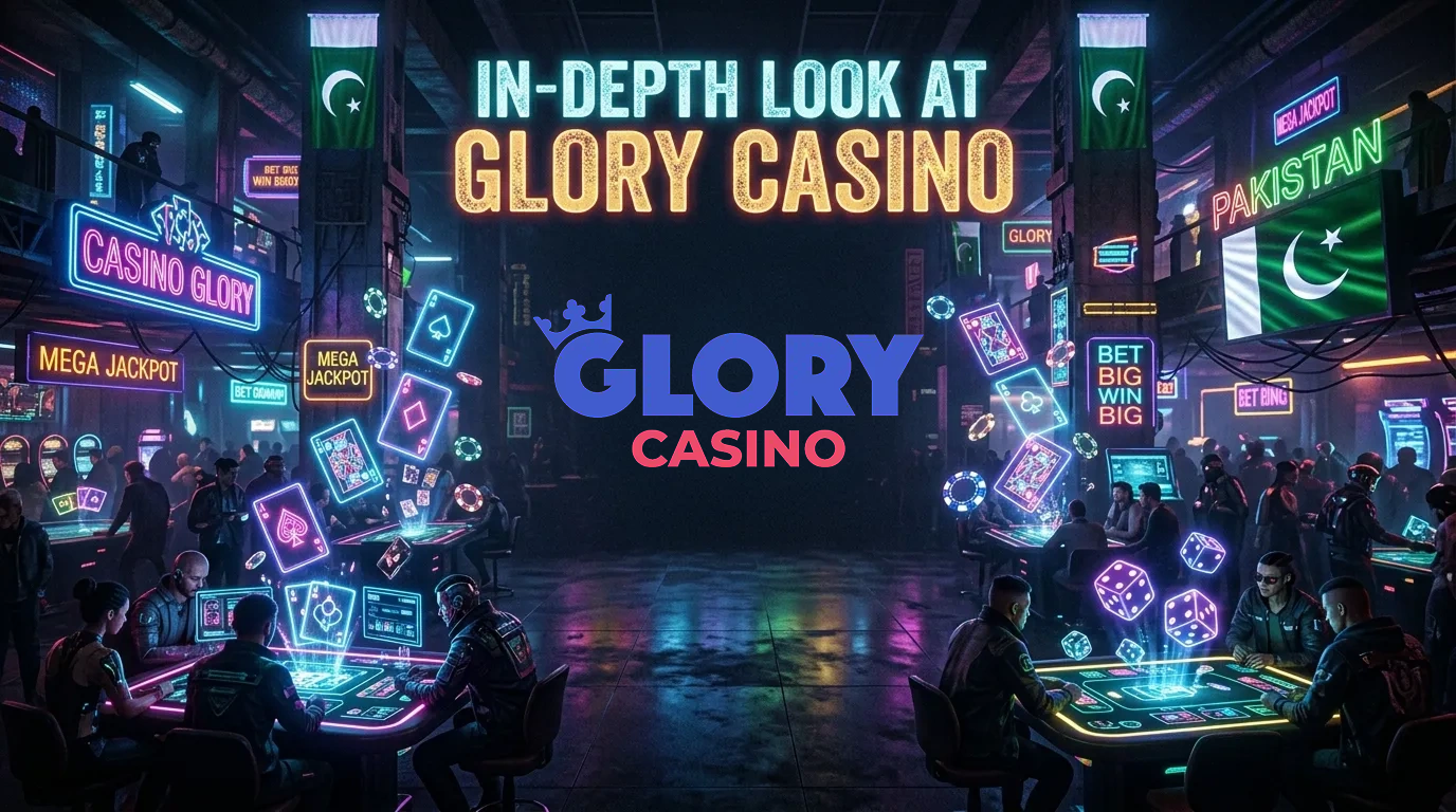 An oevrview of the Glory Casino website available for players from Pakistan